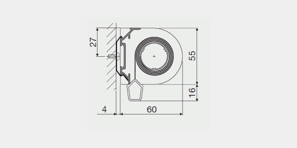 Wandmontage / Aufmontage